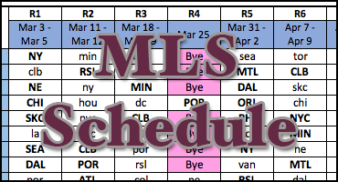 First Draft of the 2018 Fantasy Schedule - MLS Fantasy Boss